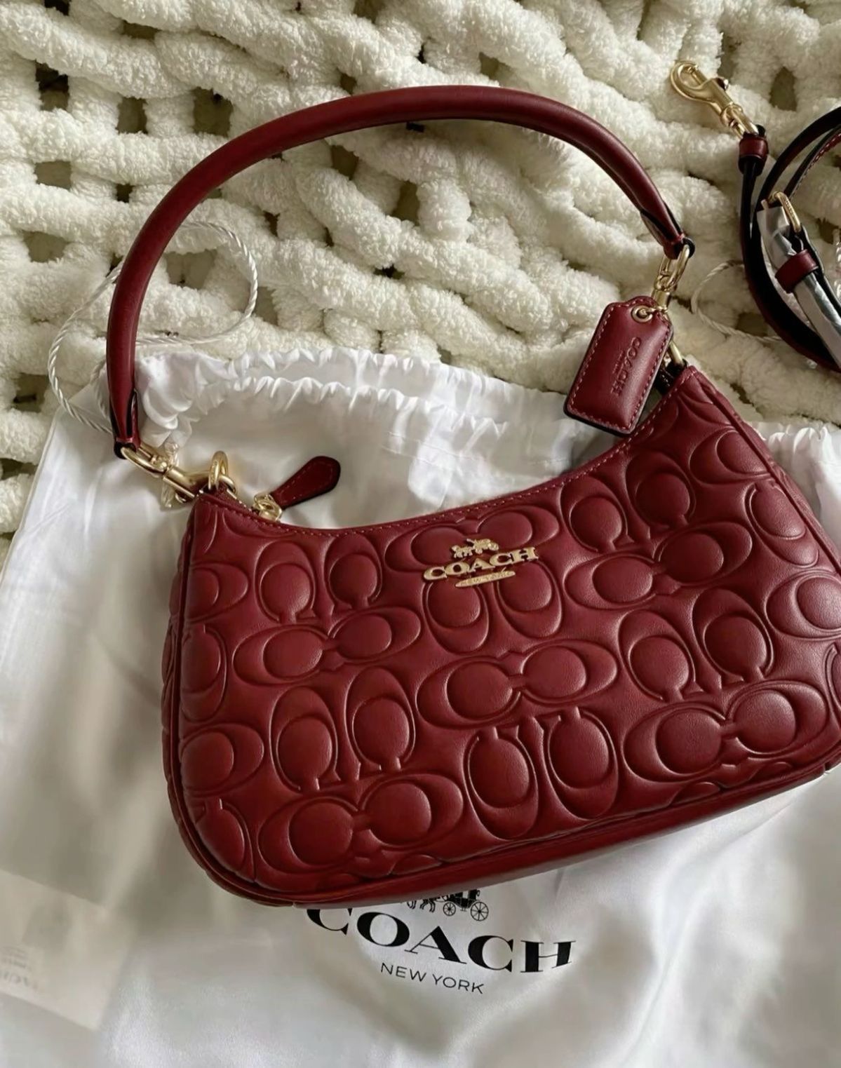 Bolso Coach Vino tinto
