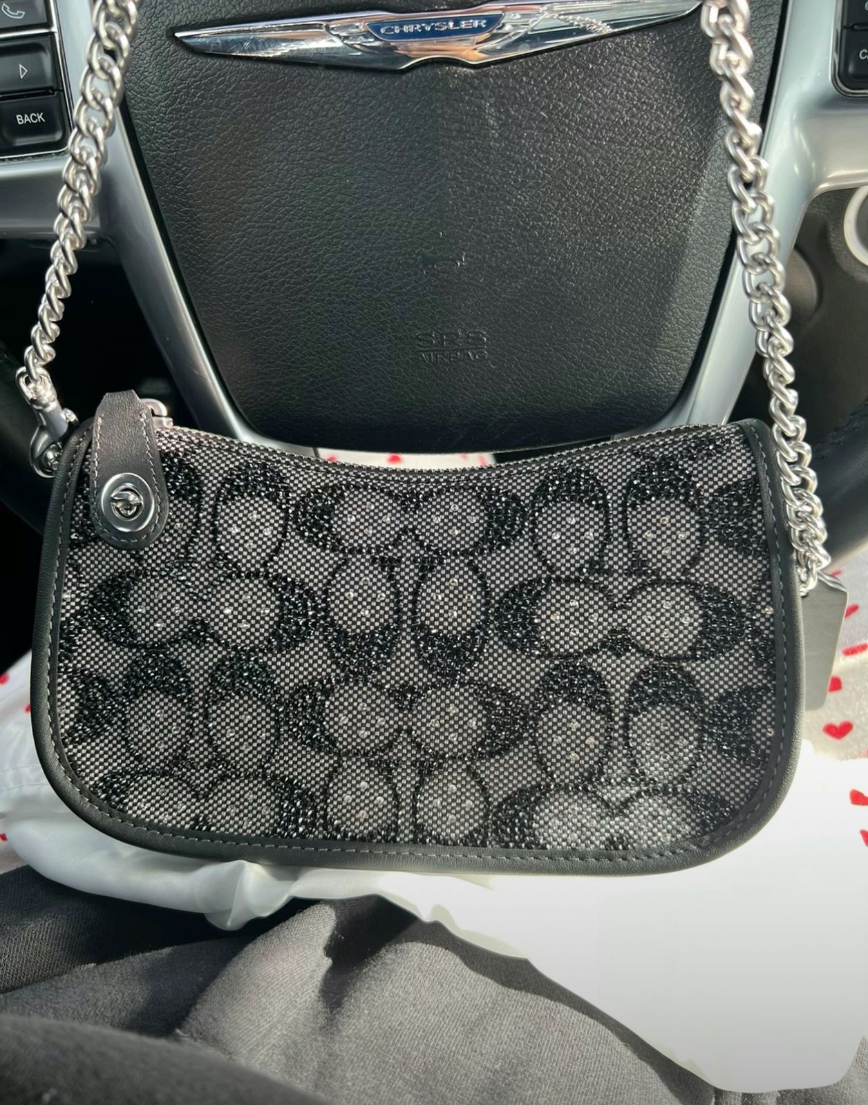 Bolso diamantado coach
